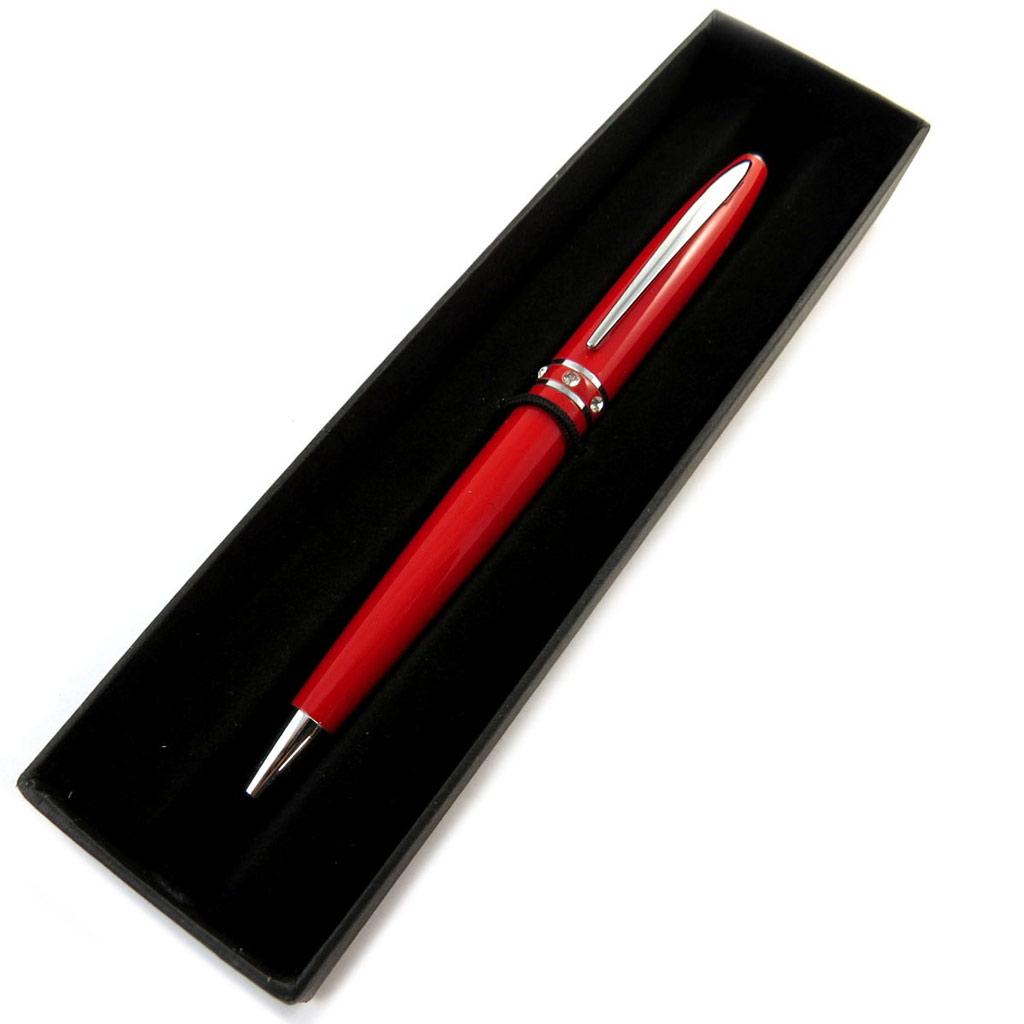 Les Trésors De Lily [N6751] - Rhinestone Pen 'Sissi' Red
