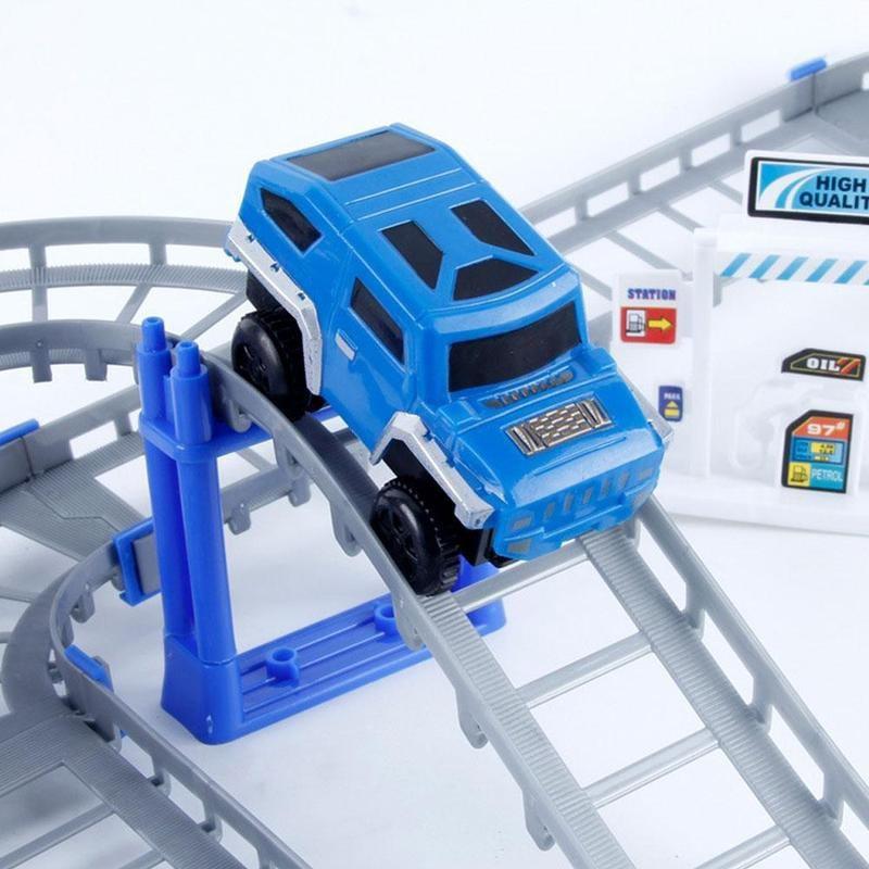 Variety Assembled City Rail Car Electric Track Car Double Layer Toys Children's Track Train