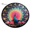 Artistic Door Rug Peacock Indoor Mat Non Slip Front Colorful Decorative Animal Feathers Floor Area for Entryway Living Room Bathroom Sturdy