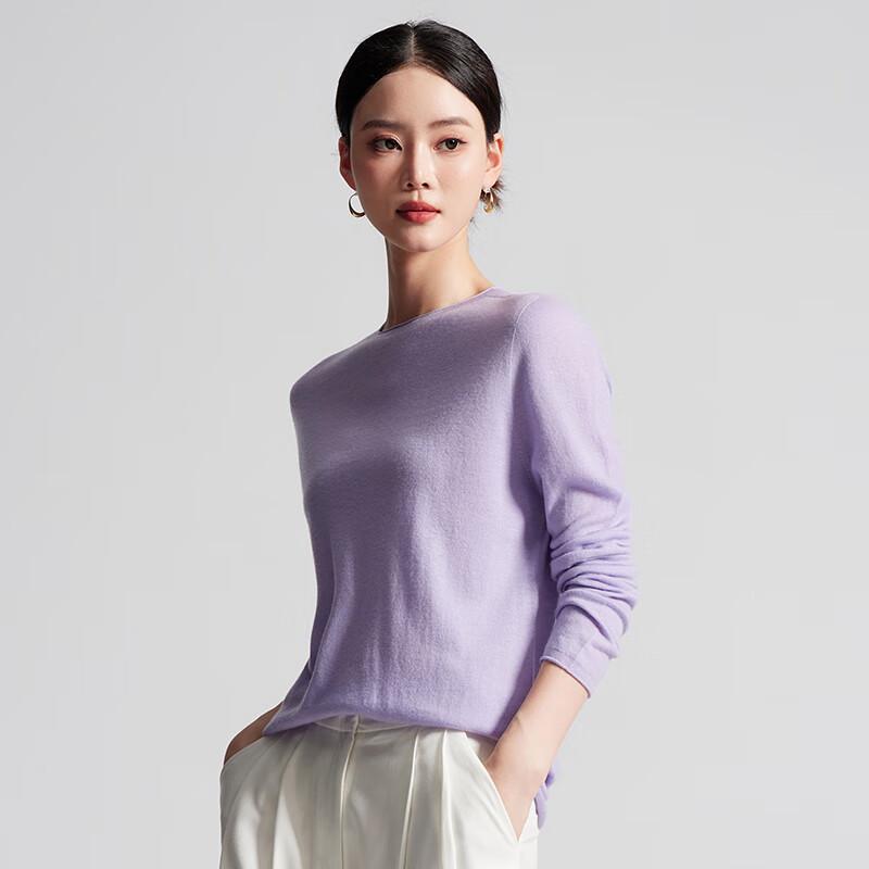 

Женский свитер Fengxun из 100% чистой шерсти с круглым вырезом XL