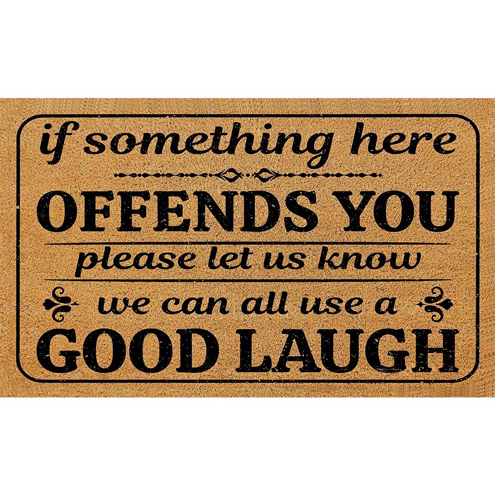 We can all Use A Good Laught Door Mats Funny Rubber Outdoor Entrance Welcome Floor Mat Non Slip Porch Bring a Laugh to Entryway