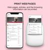 STONEGO Bluetooth Thermal Printer 3 Styles Photo Label Memo Printer High Resolution 205 DPI No Ink Needed