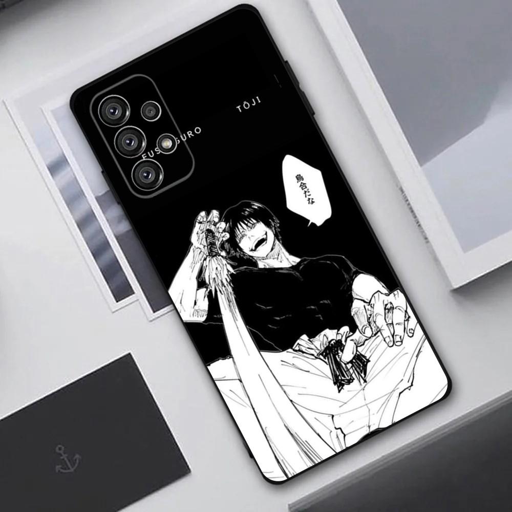 Anime Fushiguro Toji Phone Case For Samsung Galaxy A20,A21s,A22,A31,A32,A52,A53,A72,73,A80,A91 Soft Black Cover