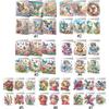 6pcs Diamond Art Cards DIY Diamond Painting Gift Card Diamond Painting Christmas Cards Arts Crafts for Birthday Thanksgiving Day