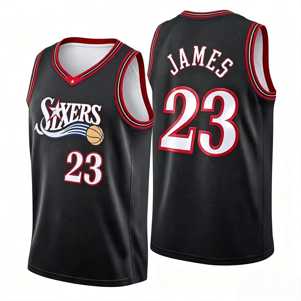 James 23 Basketball Jersey Classic Retro Sleeveless Sports Tank Top Breathable Mesh Training Uniform Fans Basketball Vest