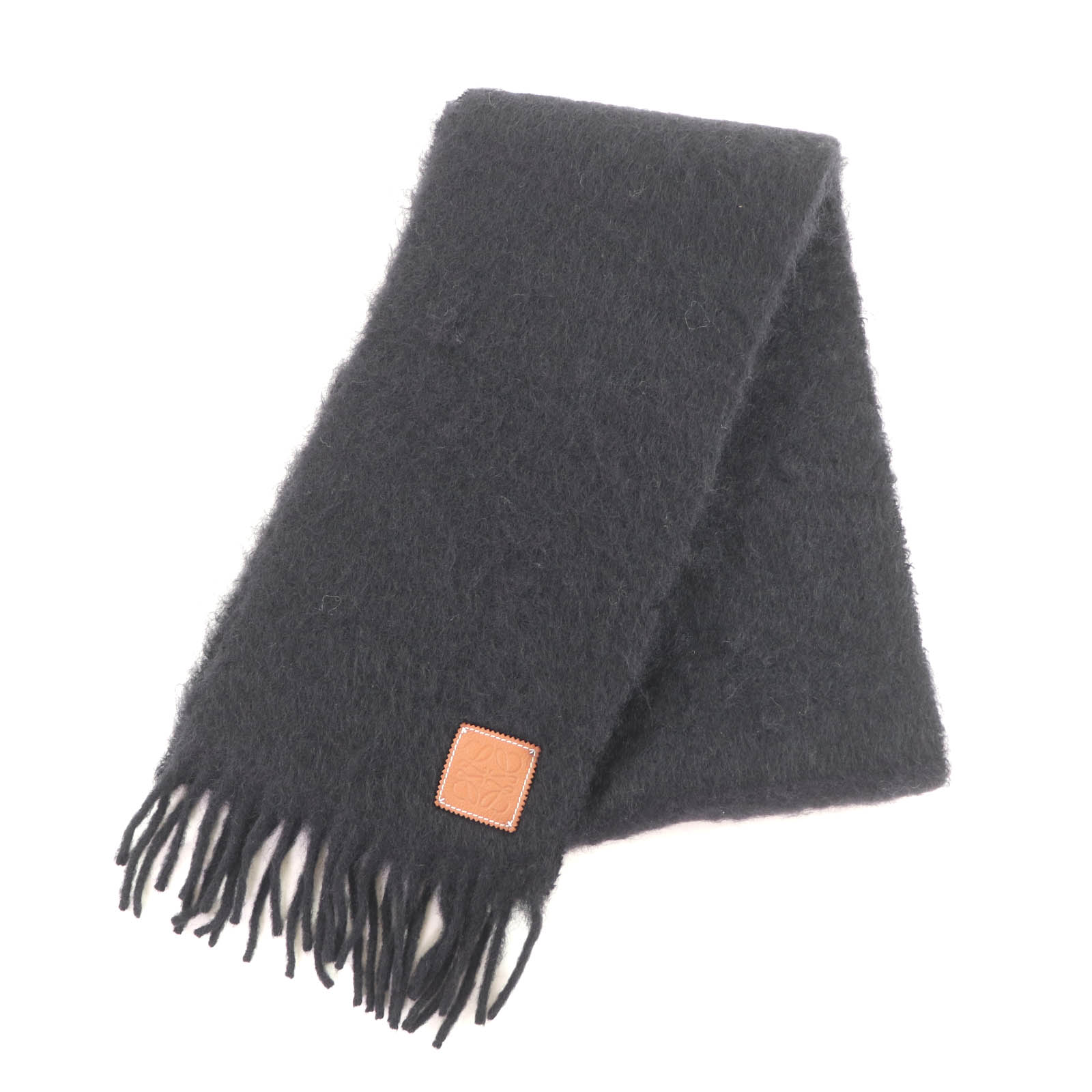 

Excellent LOEWE Scarf black mohair Women F811257X01 Used