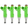 Fuel Injector 23250-0V010 - Car Inner 12 Holes Engnie Fuel Injectors - for Toyota Camry 2.5L 2009-2017 Metal Green - 4 Pcs