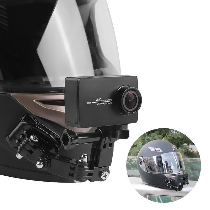 Adjustable Helmet Chin Mount Curved Side Adhesive Mount for GoPro Hero 13 12 1110 9 8 DJI OSMO SJCAM Action Camera Accessories