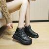 Autumn Winter Women's Cotton Boots Plus Velvet Warm Platform Shoes In The Women's Snow Boots