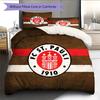 FC St. Vzorovaný povlak na peřinu Pauli Sada povlečení Domácí dekorace Dárek (1 * povlak na peřinu + 2 * povlak na polštář bez jádra)