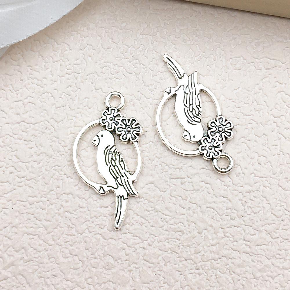 Náramek a přívěsek s tibetským stříbrným zvířecím přívěskem: Vážka, Krab, Želva, Jelen, Holub, Sova, Kráva