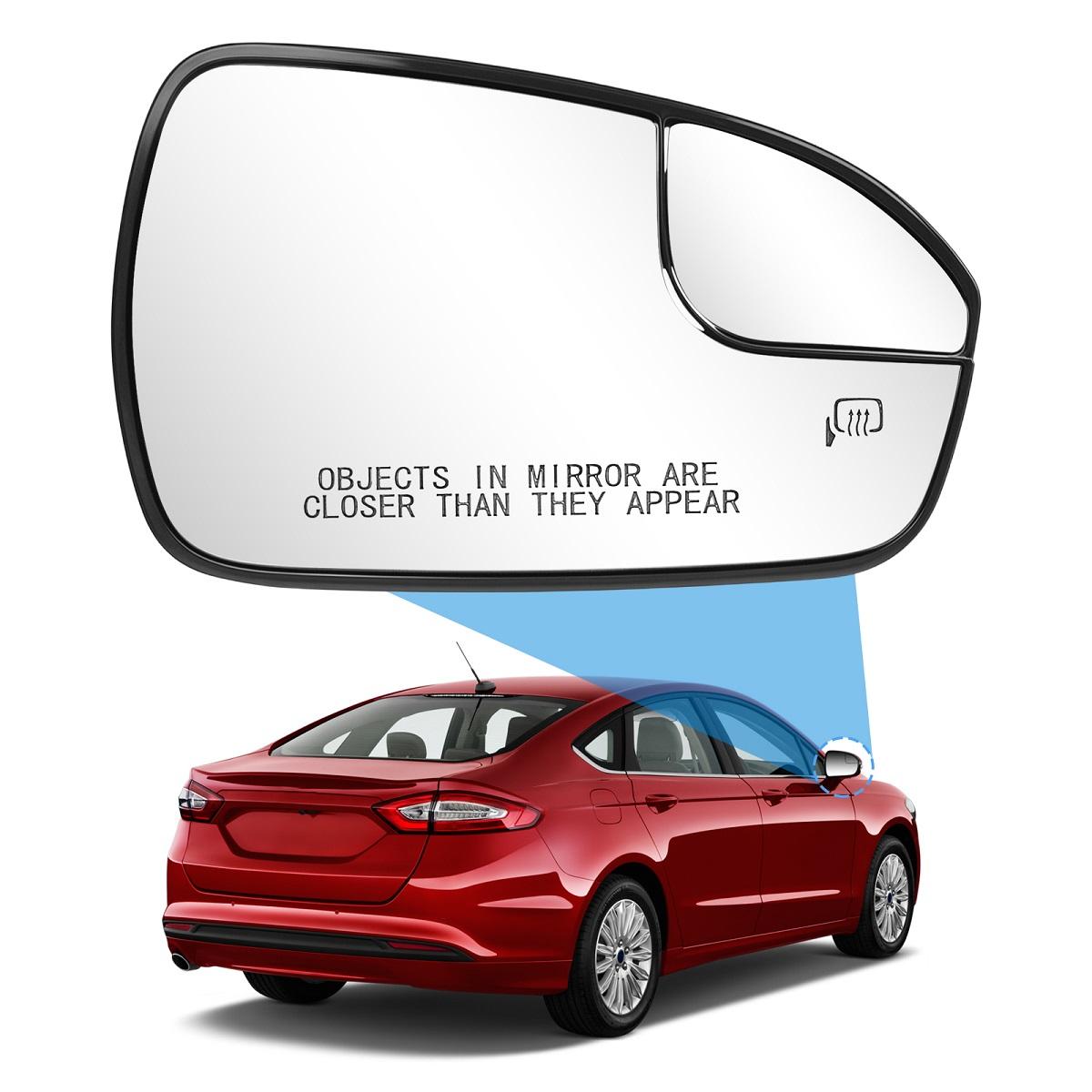 1 шт. Замена для Ford Fusion 2013- Автомобильное боковое зеркало с подогревом, стекло, линза зеркала заднего вида, левое / правое DS7Z17K707B DS7Z17K707F Right Side
