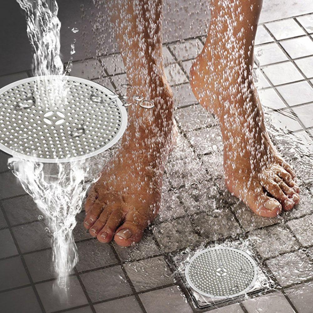 Shower Drain Cover Hair Catcher Drain Filter Bathroom Protector Stainless Steel Sink Strainer Drain Filter Bathtub Hair Catcher