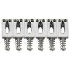 Musiclily Tremolo Bridge Saddles for ST Telecaster Electric Chrome of 10.5mm Stratocaster/TL Guitars, (Set 6)
