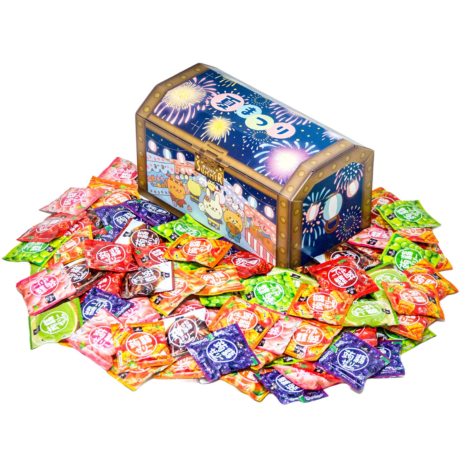 

Летний фестиваль Shimonita Bussan Konnyaku Kobo Treasure 8 Большая коробка конняку-желе, Разновидности, 2000г, Подарок, Объем, Низкокалорийный