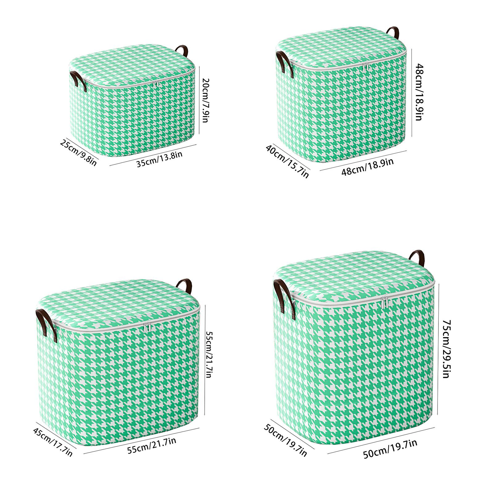 

1 шт. Большая вместительная сумка для хранения одежды, четыре цвета, складная пылезащитная сумка, складная ручка, одежда, одеяла, хранение игрушек 30L зелёный