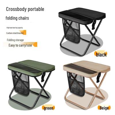 Portable Outdoor Folding Chair and Backpack Stool for Travel and Camping