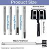 Extended Rod Adjustable Paint Shield Holder 47 or 71 Inches with 360 Degree Rotation for DIY and Professional Paint Jobs