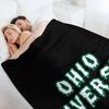 Ohio University Drippy Throw Blanket Winter beds Decorative Throw warm for winter christmas decoration Blankets