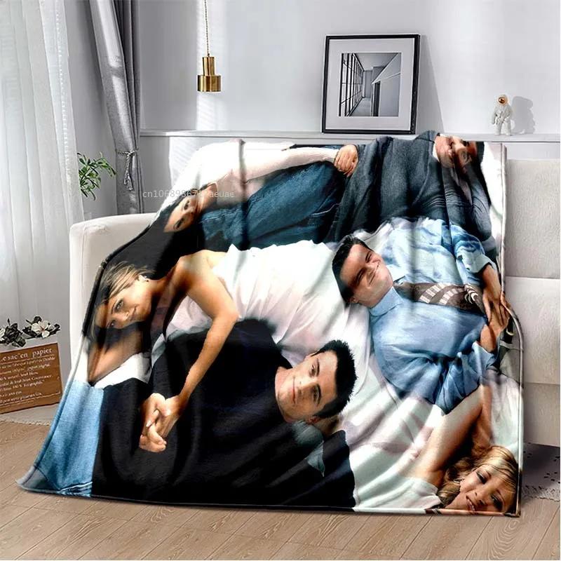 Friends Classic TV Series Blanket Character Pattern Collection Flannel Blanket Soft Bedspread Sofa Warming Cover Christmas Gift