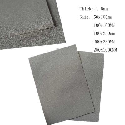 Nickel Foam Size 1.5mm Thickness for Battery,Electric Capacity 50*100mm/100*100mm/100*250mm/200*250mm/250*1000mm