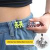 Screw-On Waist Cincher: Double-Buckle, No-Sew Button for Tightening Oversized Jeans