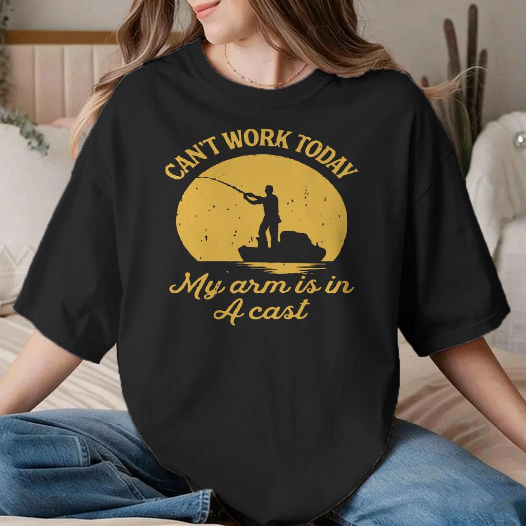 Fishing is Calling Unisex Unisexs T Shirt FisherUnisex Fish Creative Tee Shirt Crew Neck TShirts Cotton Plus Size Clothes