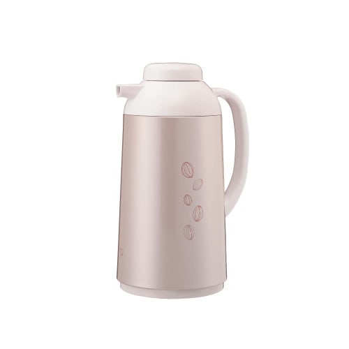 Zojirushi Thermos Glass Hand Pot, 1.0L, Vacuum Insulated, Keeps Drinks Hot or Cold, Pink, AG-LC10-PA