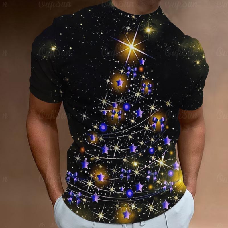 

Рождественские футболки для мужчин с принтом Санта-Клауса в 3D, уличные дизайнерские свободные футболки с короткими рукавами, новые модные топы, футболки L