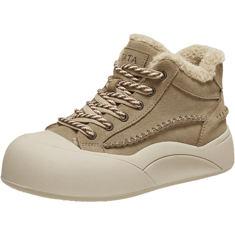 TATA Women s 2025 Winter Thick-soled Casual Board Shoes 36
