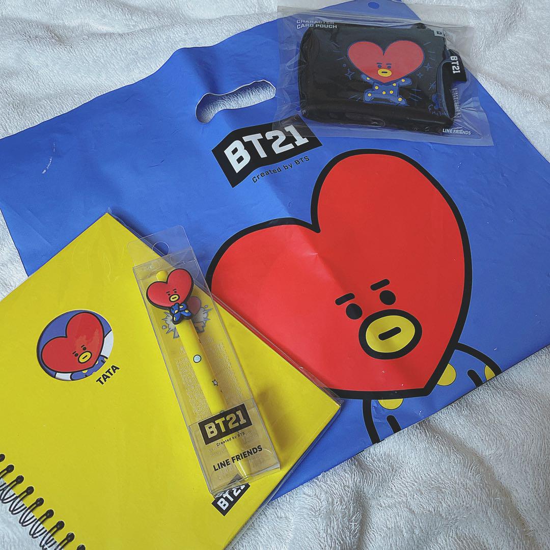 

[USED] BT21 TATA Notebook Pen Card Pouch Pass Case