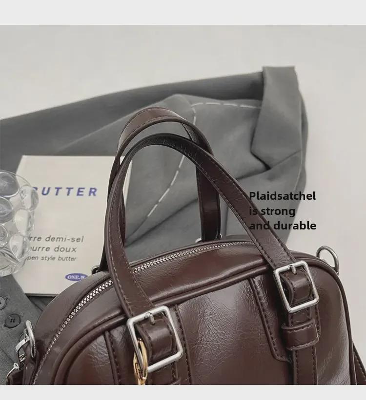 Women's 2024 Korean Retro Textured Shoulder Bag - Versatile, Small, and Stylish Handbag