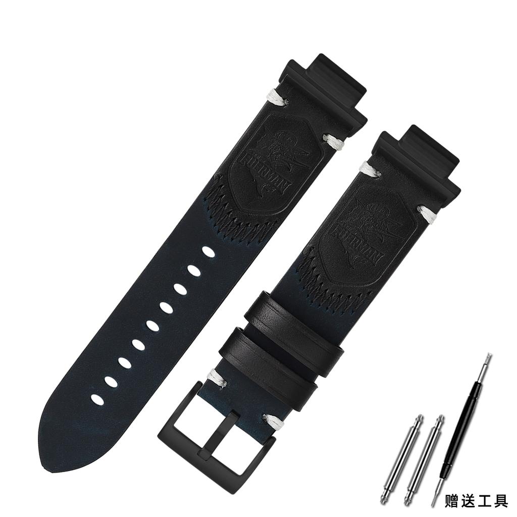 GA2100 Retro Cowhide Watch Strap For Casio G-SHOCK GA-2100 2110 GBM-2100 Modified Genuine Leather Bracelet Men Band Accessories
