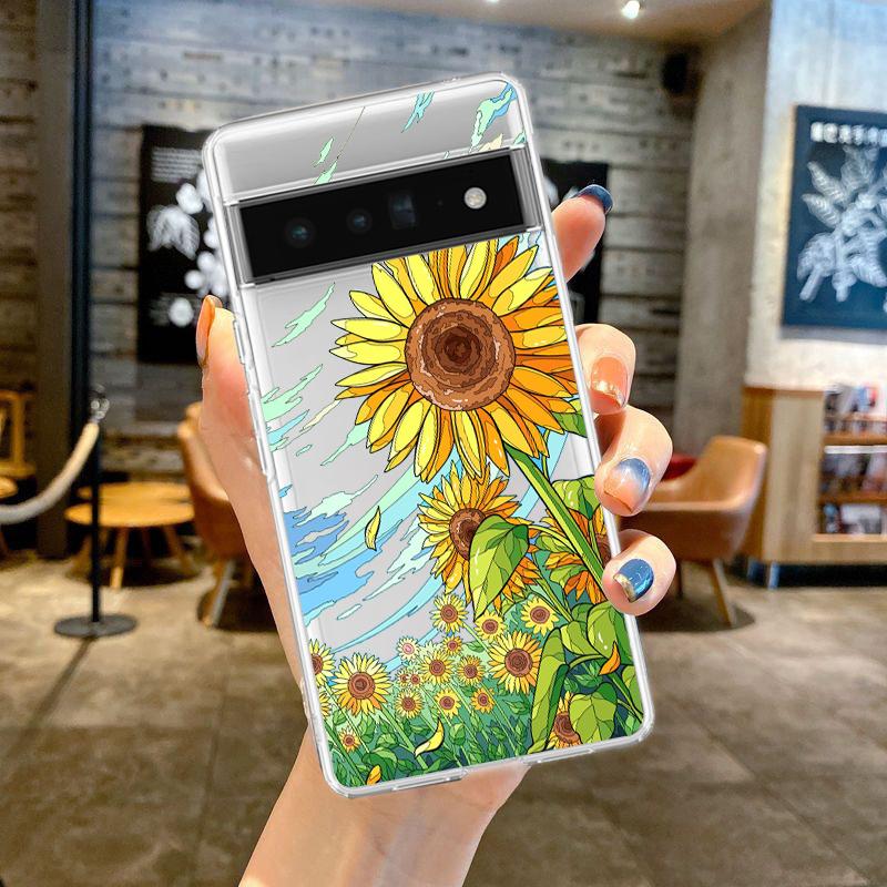 For Google Pixel 10 Pro 10A Phone Case Pixel 9 Pro XL Pixel 8 Pro 9A 8A 7A 7 6A 6 Pro Soft TPU Cover Cute Cartoon Candy Painted