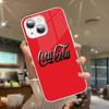 Hot C-Coca Drinks C-Cola Tempered Glass For Iphone 14 13 12 11 Pro Mini XS MAX 14Plus X XS XR Fundas