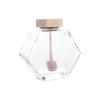 Home Kitchen Glass Transparent Cork Lid Storage Container Dispenser Honey Jar Honey Pot