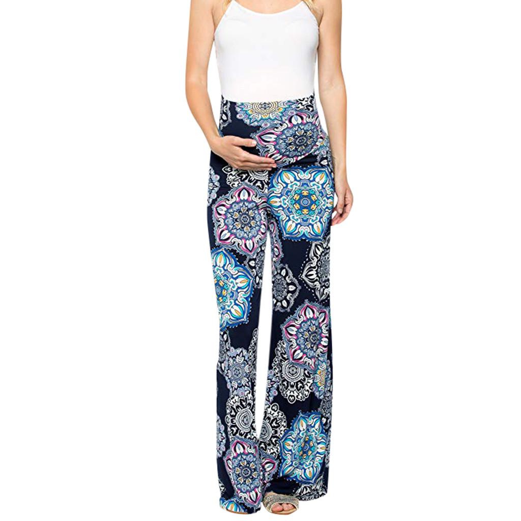 Women's Maternity Floral Easy Pants 