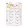 5PAIRS Transparent Stems Eyelash Extension Small Devil Eye Makup Tool One-piece Fake Lashes  Beauty