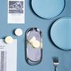 1 PCS Stainless Steel Tray Storage Tray Tea Fruit Tray Cosmetics Jewelry Gold