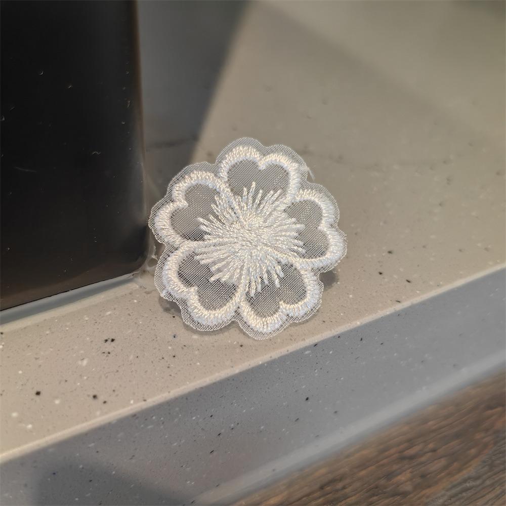 1PCS Crystal Flower Black White Color Fairy Bow Shoe Laces Buckle Ballet Lace Pearl Shoes Charm Buckle Shoelaces Decoration