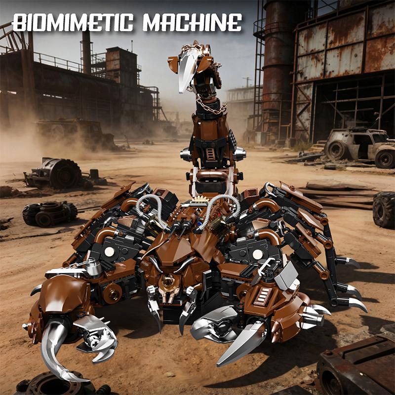 Mechanical Scorpion Building Blocks Cyberpunk Robot Animal Model Technical Bricks Set Construction Toy Gifts Adult Kids 1074PCS