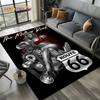 Route 66 Retro America Historic Mother Road,mãe EstradaCarpet Rug for Living Room Bedroom Home Sofa,Area Rug Non-slip Floor Mat