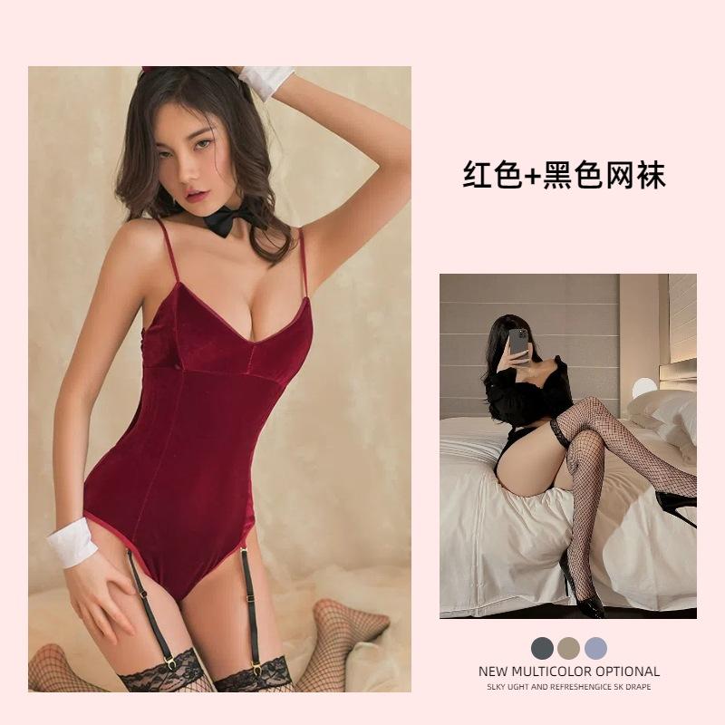 Sexy Lingerie Sexy Bunny Cosplay Sexy Onesie Garter Free Open Gear Uniform Seduction Suit