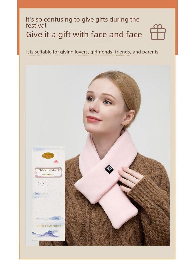 Smarter USB Beheizbarer Nackenwärmer Schal mit Massage - Unisex Kälteschutz