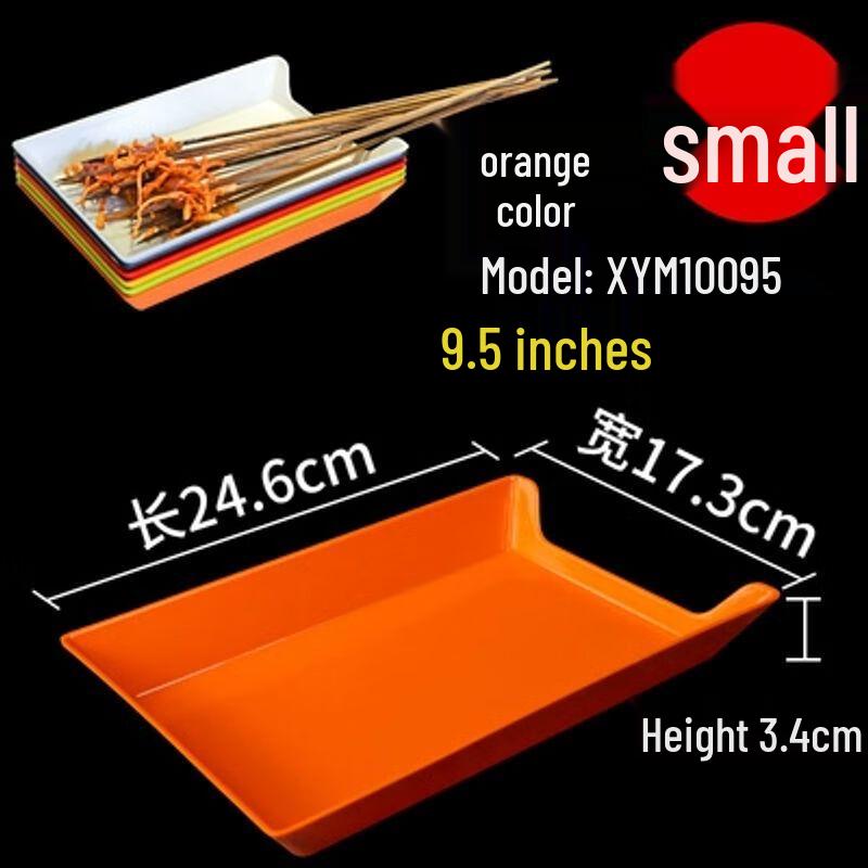 Rectangular Plastic Food Display Tray