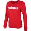 Adidas Neo Letter Logo Printed Crew Neck Pullover Long Sleeve American Sweatshirt Women sweatshirt Red DZ7678