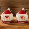 Christmas Gift Mug Santa Claus Cup Ceramic Water Cup with Lid High Appearance Gift for Girls