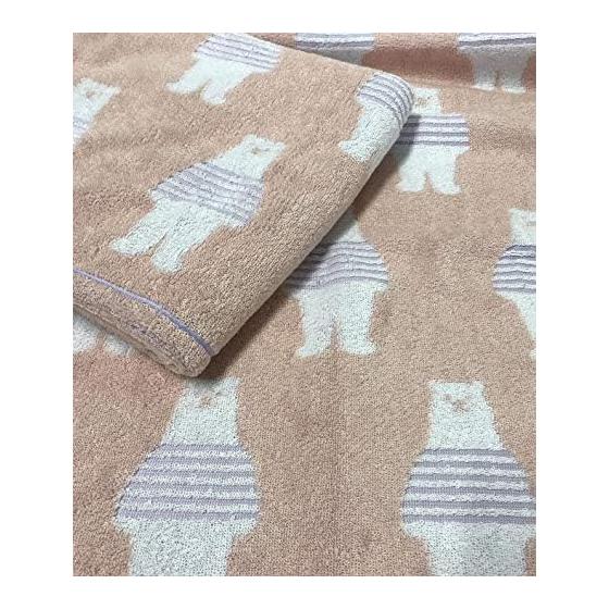 Imabari ručník na obličej bavlněná sada 3 bordurových medvídků 34x80cm (Sada 3 barev)
