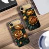 Prosperous Golden Peony For IPhone 17Pro Max 16 17 Pro 15 Pro 14 13 Plus 12 Mini 11Pro Max XR 16E 17 Air Golden glass phone case