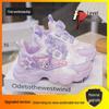 Kuromi Girls' Rotating Buckle Sport Shoes - Breathable & Stylish Soft Sole for Spring & Autumn 2025